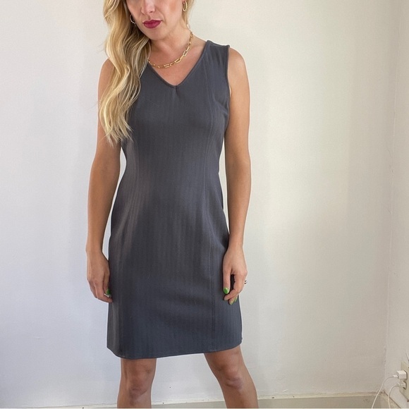 41 Hawthorn Dark Grey Sleeveless Sheath Dress - Picture 2 of 10